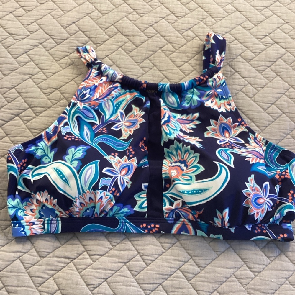 Elemar 2piece Floral High-Neck Bikini Sz 14 - Picture 11 of 14